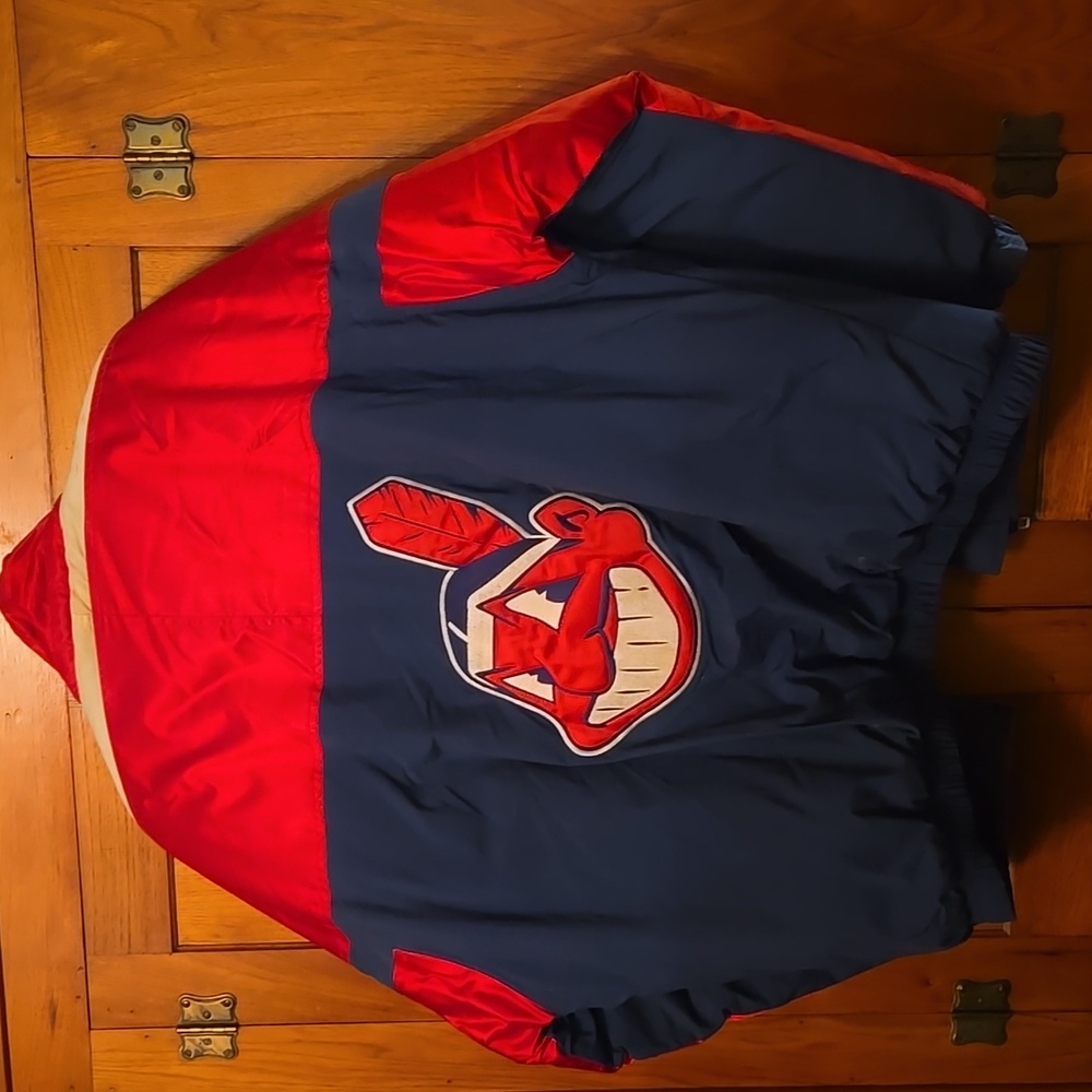 Vtg Men's Indians/Chief Wahoo Genuine Merchandise Starter Jacket - Picture 12 of 12